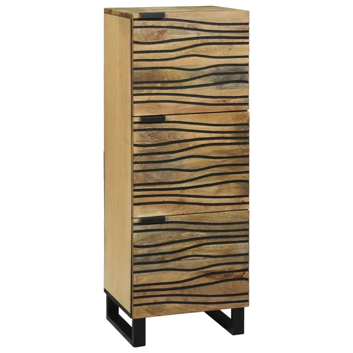 vidaXL Alto Marrón 40 x 33 x 110 cm madera maciza de mango