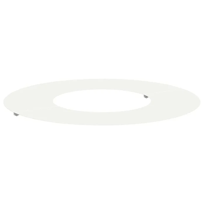 vidaXL Anillo plano para árbol Blanco Ø30 / 60 cm Acero