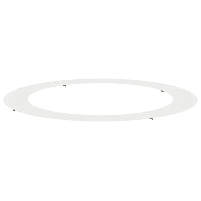 vidaXL Anillo plano para árbol Blanco Ø90 / 120 cm Acero