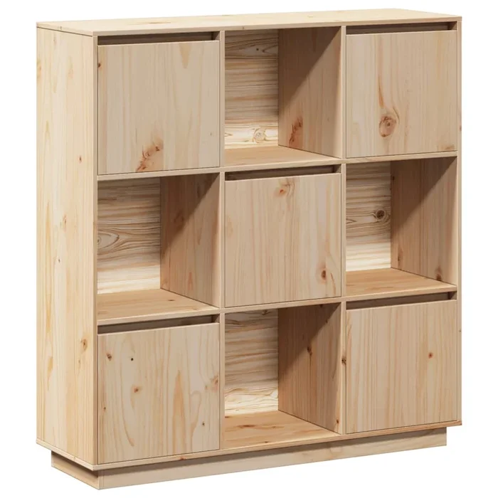 vidaXL Aparador alto de madera maciza de pino 110,5x35x117 cm