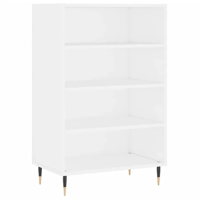 vidaXL Aparador alto madera de ingeniería blanco 57x35x90 cm (3)