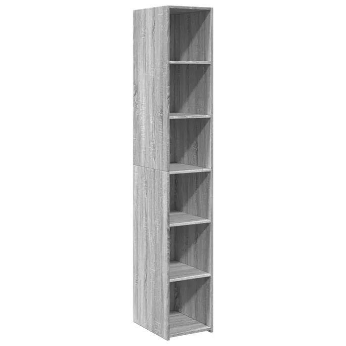 vidaXL Aparador alto madera de ingeniería gris Sonoma 30x41x185 cm