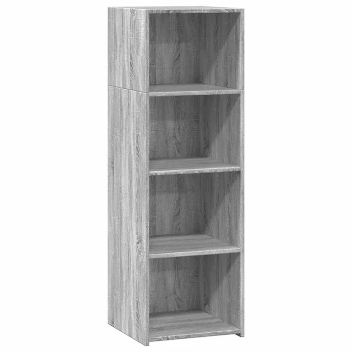 vidaXL Aparador alto madera de ingeniería gris Sonoma 40x41x124 cm