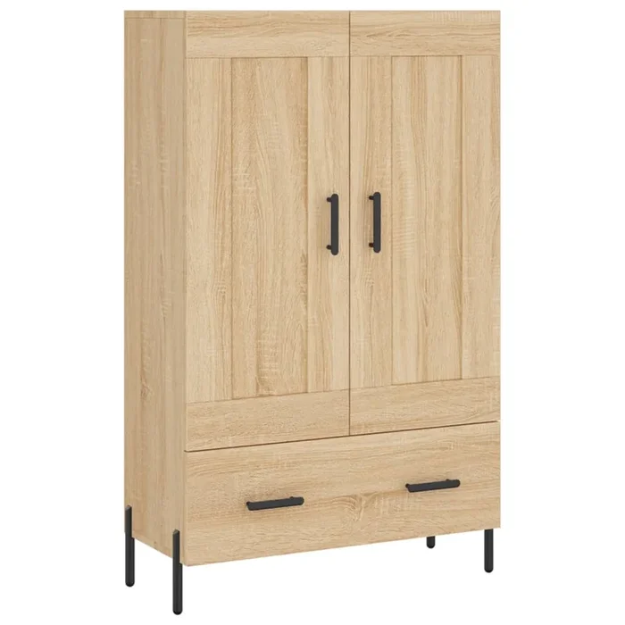 vidaXL Aparador alto madera de ingeniería roble Sonoma 69,5x31x115 cm (9)