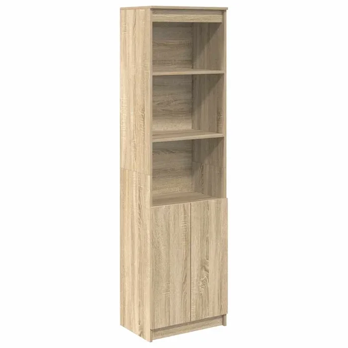 vidaXL Aparador alto roble Sonoma 50x35x180 cm madera de ingeniería