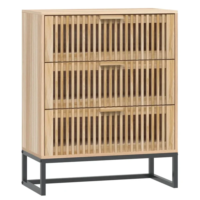 vidaXL Aparador de madera contrachapada 60x30x75 cm (2)