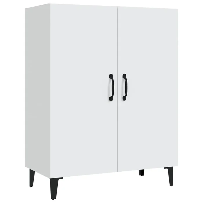 vidaXL Aparador de madera contrachapada blanco 70x34x90 cm (3)