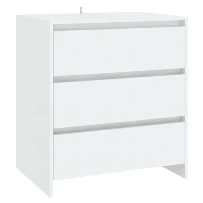 vidaXL Aparador de madera contrachapada blanco 70x41x75 cm