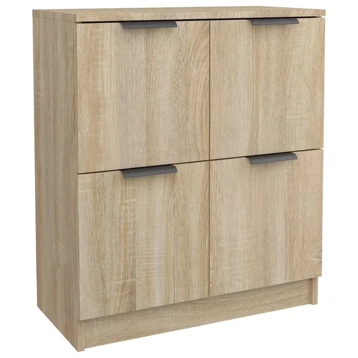 vidaXL Aparador de madera contrachapada color roble Sonoma 60x30x70 cm (5)
