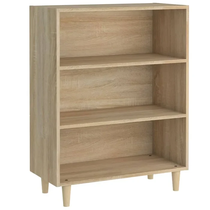 vidaXL Aparador de madera contrachapada roble Sonoma 69,5×32,5×90 cm