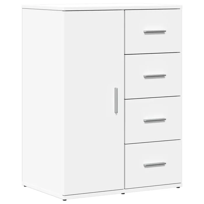 vidaXL Aparador de madera de ingeniería blanco 59x39x80 cm
