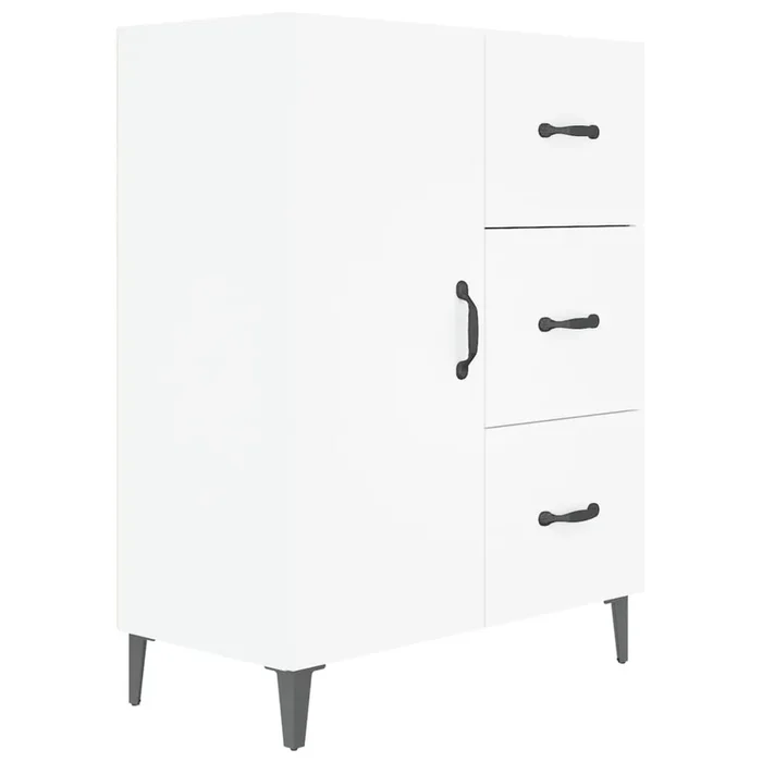vidaXL Aparador de madera de ingeniería blanco 69,5x34x90 cm (22)