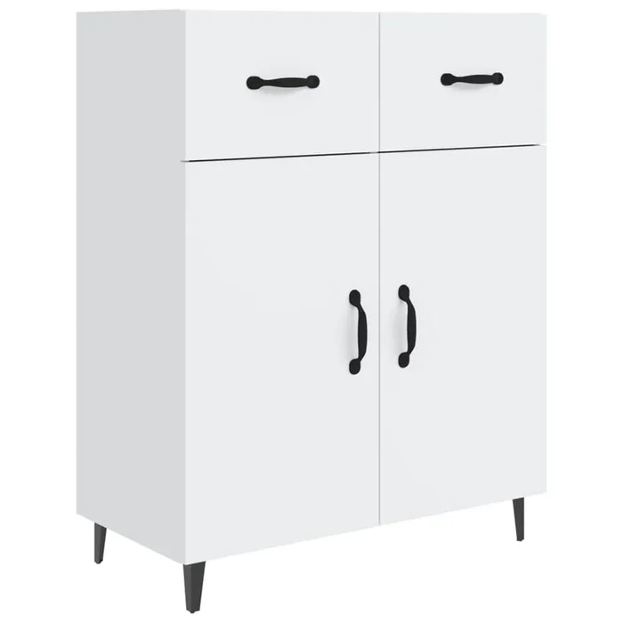 vidaXL Aparador de madera de ingeniería blanco 69,5x34x90 cm (24)