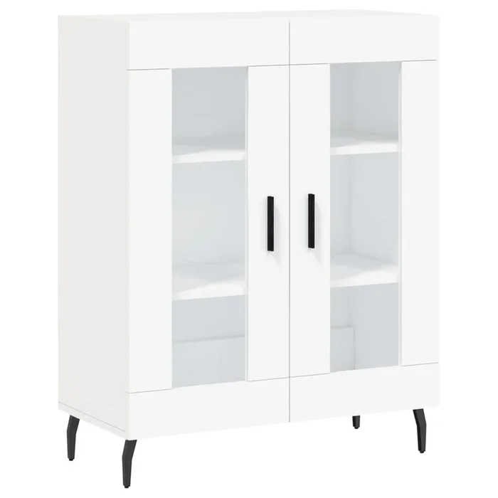 vidaXL Aparador de madera de ingeniería blanco 69,5x34x90 cm (57)