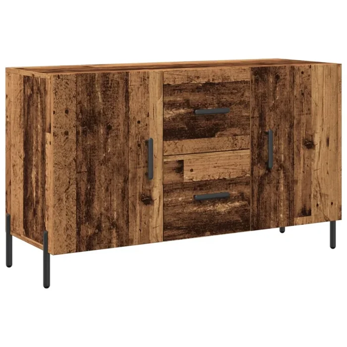vidaXL Aparador de madera de ingeniería envejecida 100x36x60 cm (3)