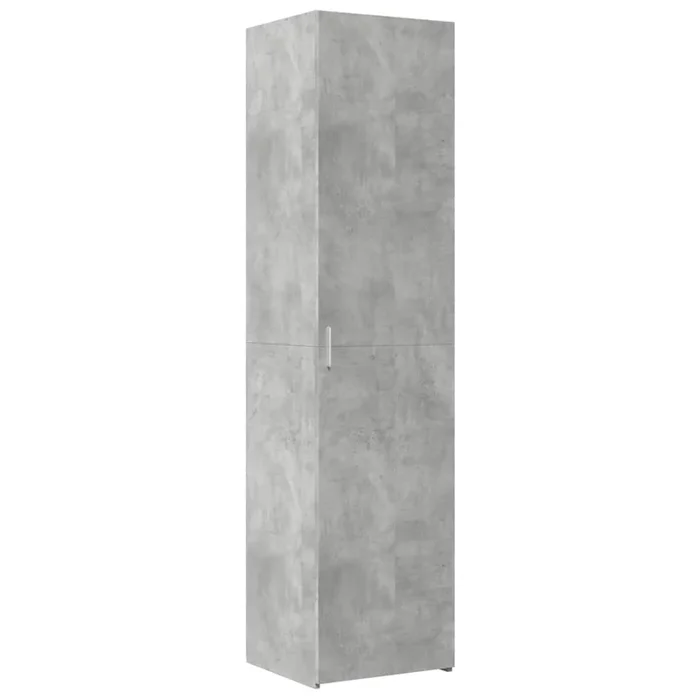 vidaXL Aparador de madera de ingeniería gris hormigón 45×42,5×185 cm