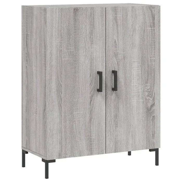 vidaXL Aparador de madera de ingeniería gris Sonoma 69,5x34x90 cm (44)