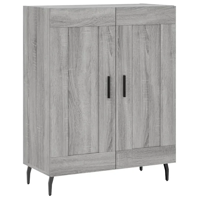 vidaXL Aparador de madera de ingeniería gris Sonoma 69,5x34x90 cm (58)