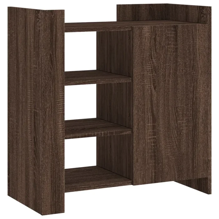 vidaXL Aparador de madera de ingeniería marrón roble 73,5x35x75 cm (2)