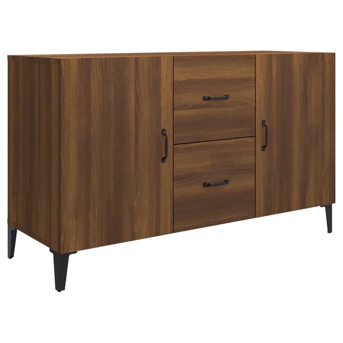 vidaXL Aparador de madera de ingeniería roble marrón 100x36x60 cm (3)