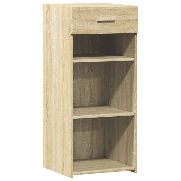 vidaXL Aparador de madera de ingeniería roble Sonoma 40×42,5×93 cm (2)