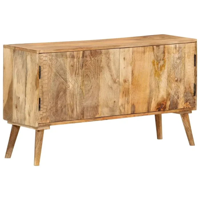 vidaXL Aparador de madera maciza de mango 110x30x60 cm