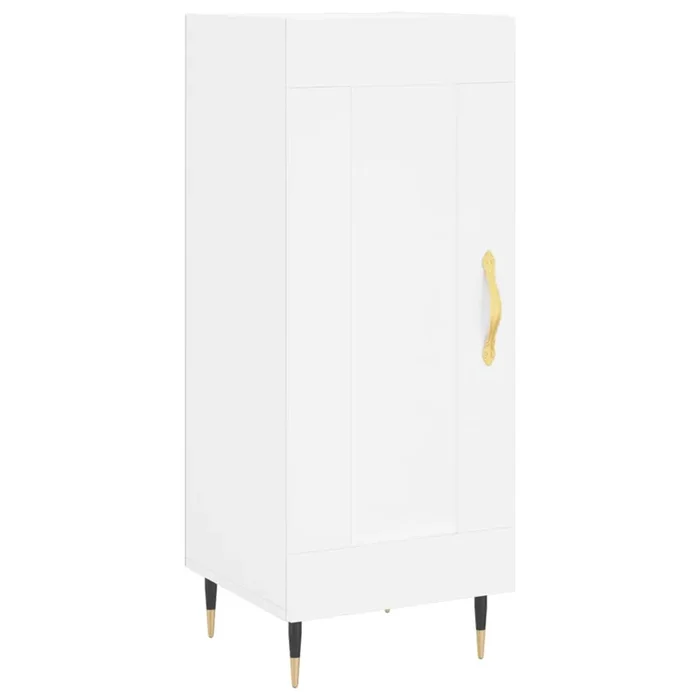 vidaXL Aparador madera de ingeniería blanco 34,5x34x90 cm (5)