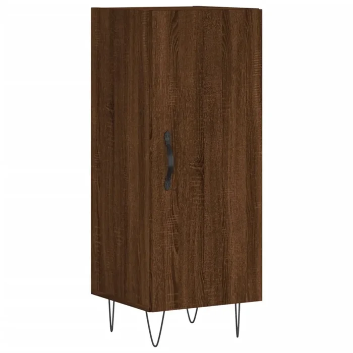 vidaXL Aparador madera de ingeniería marrón roble 34,5x34x90 cm (27)