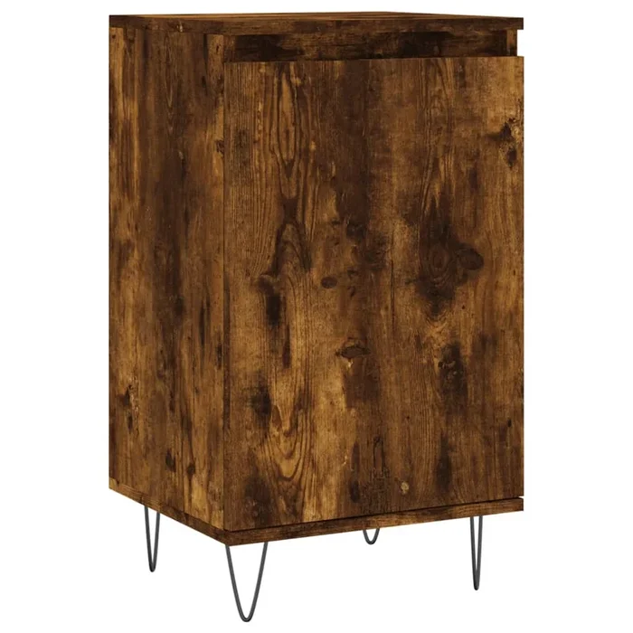 vidaXL Aparador madera de ingeniería roble ahumado 40x35x70 cm