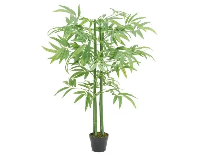 vidaXL árbol de bambú artificial con 384 hojas verde 120 cm | Brico Depôt Fatto A Mano