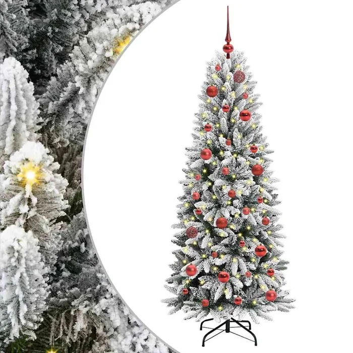 vidaXL Árbol de Navidad artificial con 150 LED 63 x 63 x 150 cm (5)