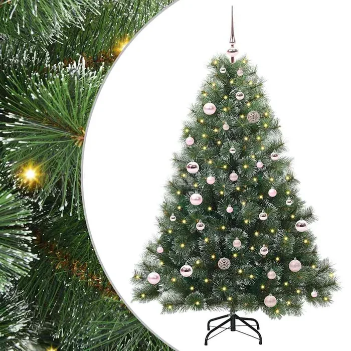 vidaXL Árbol de Navidad artificial con 150 LED Verde 150 cm PE y PVC (24)