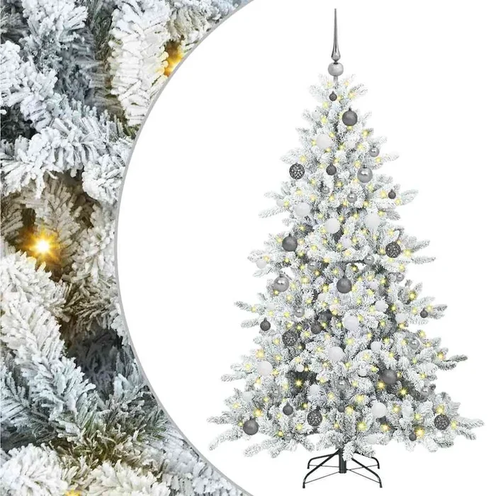 vidaXL Árbol de Navidad artificial con ramas articuladas 180 cm PVC (23)
