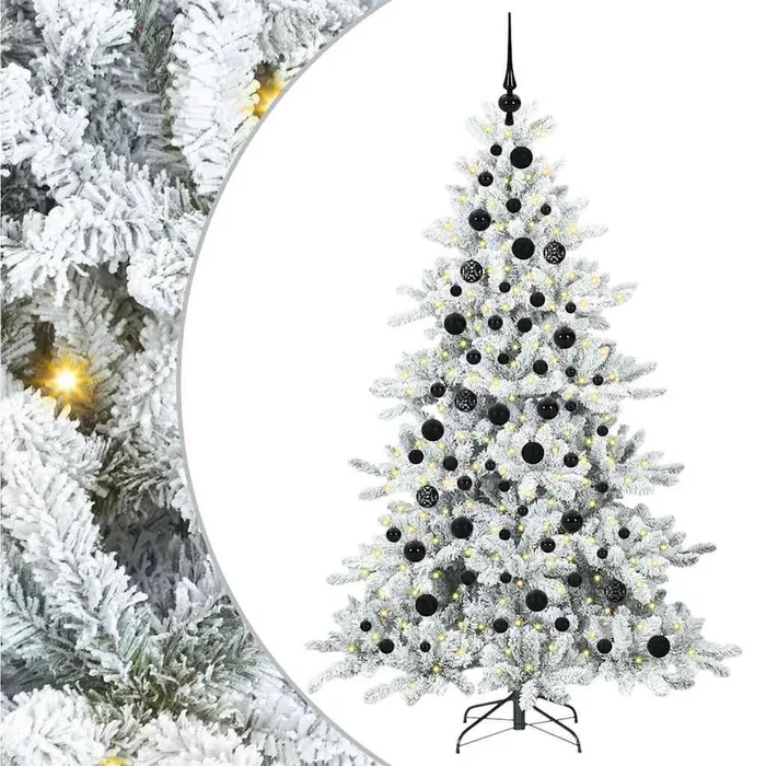 vidaXL Árbol de Navidad artificial con ramas articuladas 180 cm PVC (29)