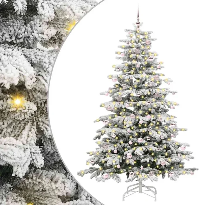 vidaXL Árbol de Navidad artificial con ramas articuladas 240 cm (6)