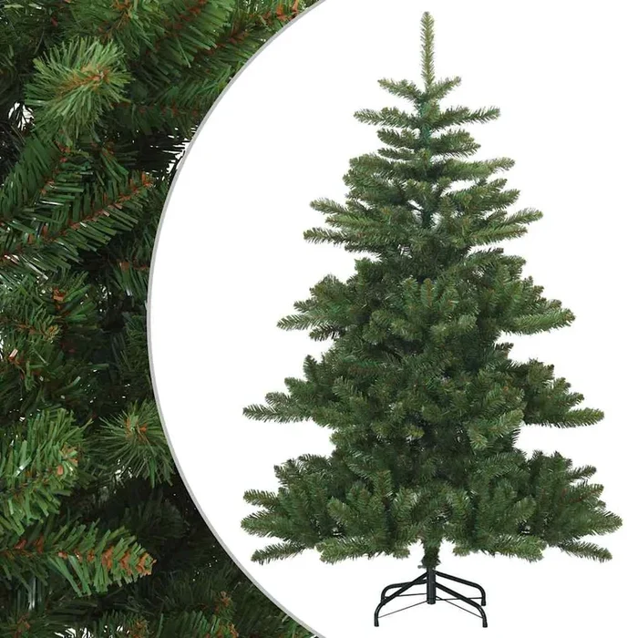 vidaXL Árbol de Navidad artificial con ramas articuladas Verde 150 cm (2)