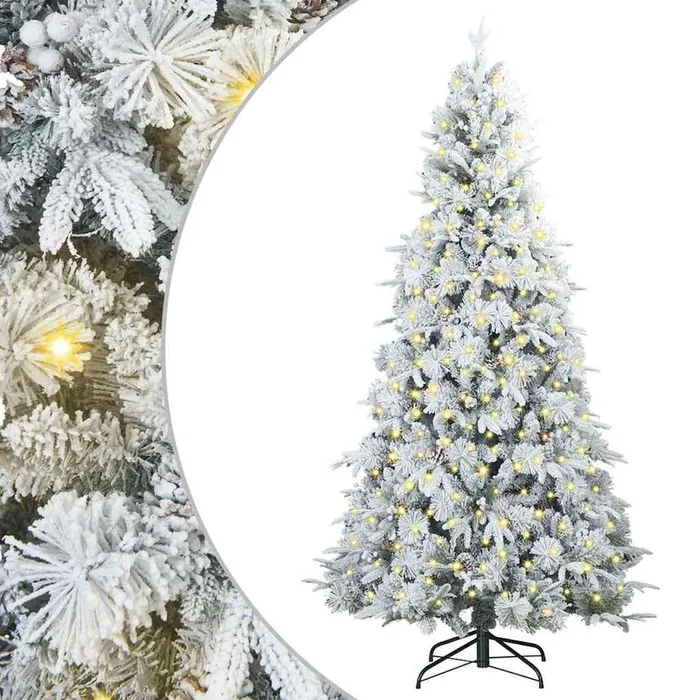 vidaXL Árbol de Navidad artificial con ramas articuladas Verde 180 cm (24)
