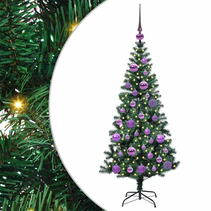 vidaXL Árbol de Navidad Artificial Preiluminado Verde 120 cm (5)