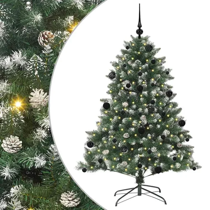 vidaXL Árbol de Navidad artificial Verde 105 x 105 x 150 cm (7)