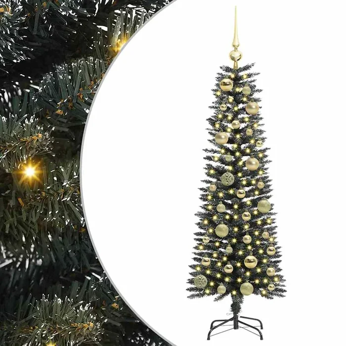 vidaXL Árbol de Navidad artificial Verde 40.5 x 40.5 x 120 cm (4)