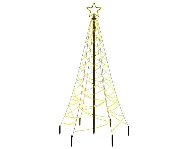 vidaXL árbol de navidad con pincho 200 LED blanco cálido 180 cm | Brico Depôt Scelto Dai Clienti
