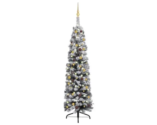 vidaXL árbol de navidad preiluminado con luces y bolas verde 180 cm | Brico Depôt Spedito Oggi