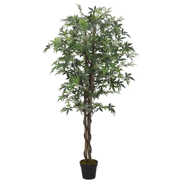 vidaXL Arce artificial con 504 hojas verde 150 cm