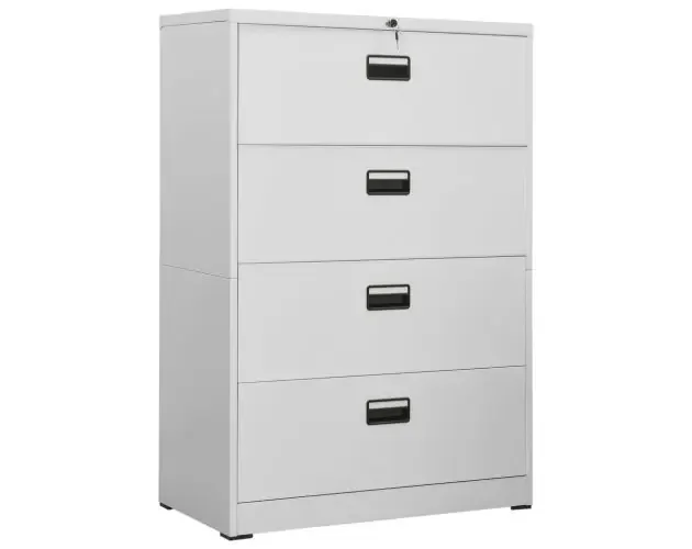 vidaXL armario archivador de acero gris claro 90x46x134 cm | Brico Depôt Soddisfatti O Rimborsati