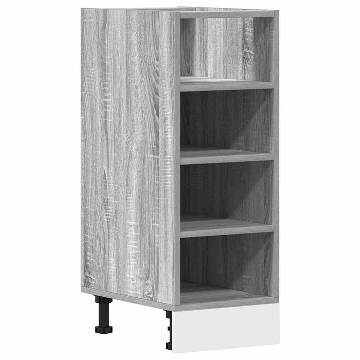 vidaXL Armario bajo «Riga» Gris Sonoma 30×44,5×81,5 cm Madera de ingeniería