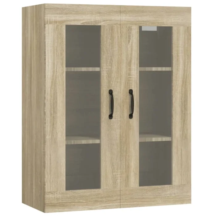 vidaXL Armario colgante de pared roble Sonoma 69,5x34x90 cm (2)