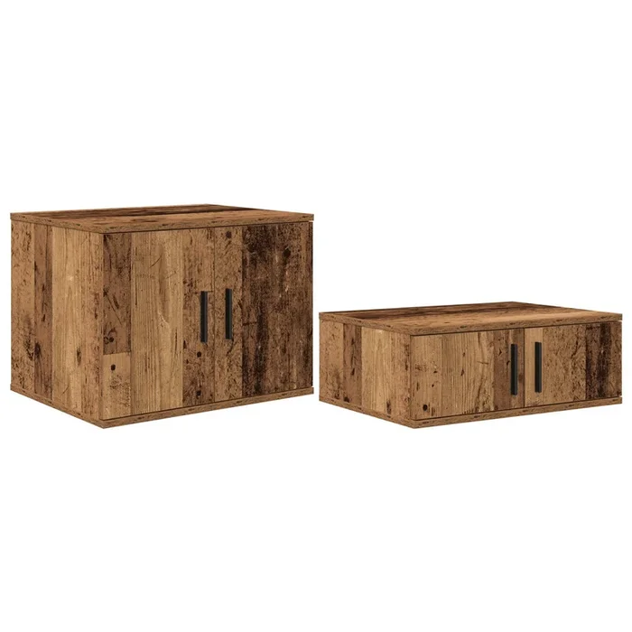 vidaXL Armario de almacenamiento Madera vieja 127 x 41 x 40 cm
