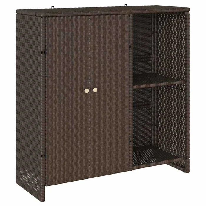 vidaXL Armario de almacenamiento Marrón 100 x 36 x 102 cm Ratán