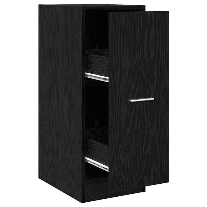 vidaXL Armario de Boticario Roble negro 30 x 41 x 77.5 cm
