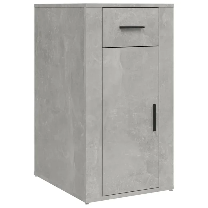 vidaXL Armario de escritorio contrachapada gris hormigón 40x49x75 cm